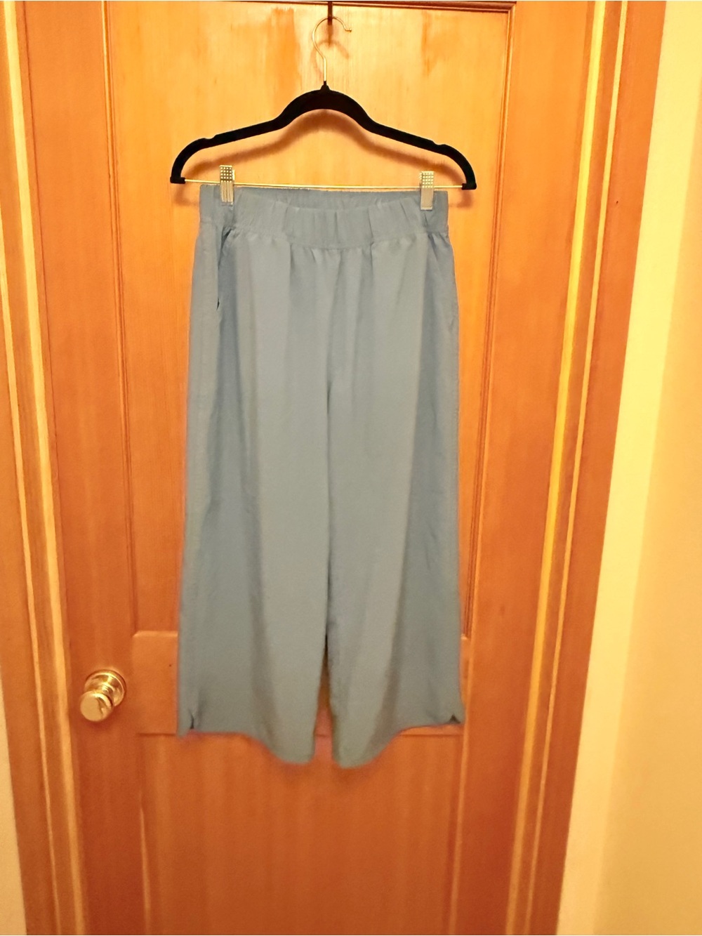 Title Nine Slaycation 2.0 Wide Leg Cropped Pants Gray Size S